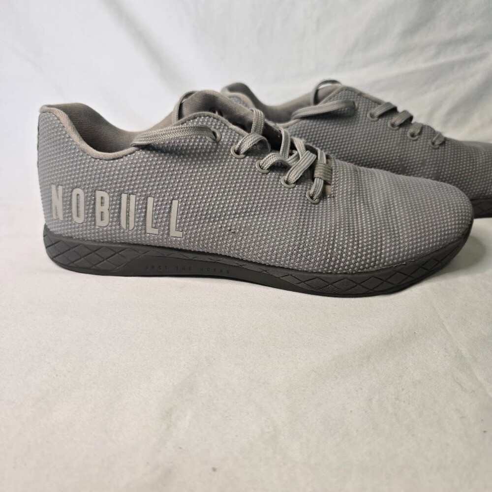 Nobull Superfabric Trainer Unisex Workout Gym Shoes Gray M 10 W 11.5